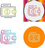 Wallet Icon Design vector