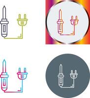 Soldering Iron Icon Design vector