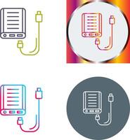 Power Bank Icon Design vector