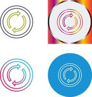 Loop Icon Design vector