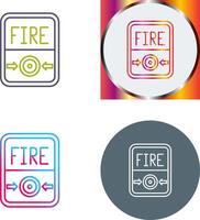 Fire Button Icon Design vector