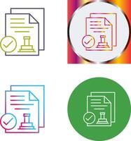 Approved Icon Design vector