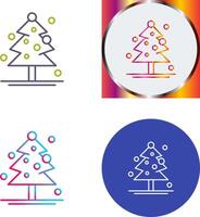 Christmas Tree Icon Design vector