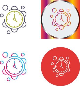 Clock Icon Design vector
