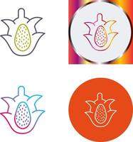 Dragon Fruit Icon Design vector