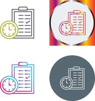 Time Planing Icon Design vector