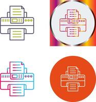 Printer Icon Design vector