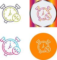 Alarm Clock Icon Design vector