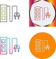 Power Socket Icon Design vector