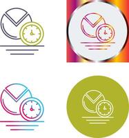 diseño de icono de gráfico circular vector