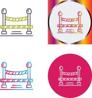 Do Not Cross Line Icon Design vector