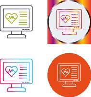 Cardiogram Icon Design vector