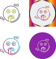 Drooling Icon Design vector