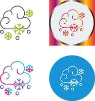 Snowy Icon Design vector