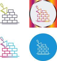 Brickwall Icon Design vector