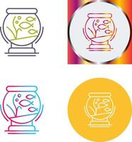 Fishbowl Icon Design vector