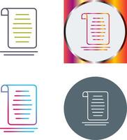 Document Icon Design vector