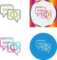 Chat Box Icon Design vector