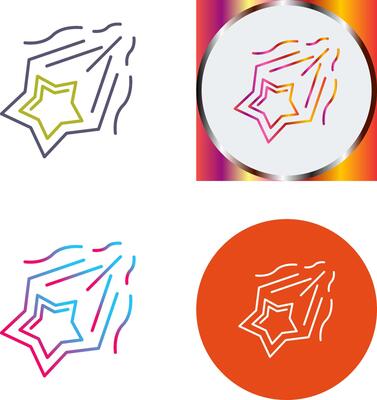 Shooting Star Icon Design