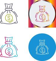 Money Bag Icon Design vector