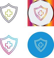 salud proteccion icono diseño vector