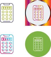 Pin Code Icon Design vector