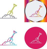 Digging Icon Design vector