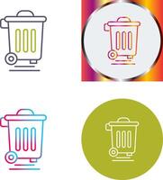 Dustbin Icon Design vector