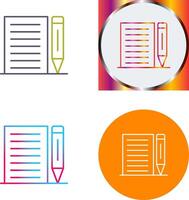 Note Icon Design vector