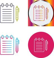 Notepad Icon Design vector