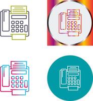 fax Machine Icon Design vector