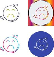 Upset Icon Design vector