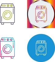 Washing Machine Icon Design vector