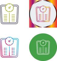 Weight Scale Icon Design vector