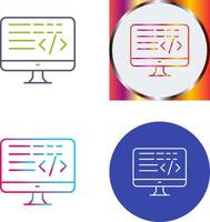 Coding Icon Design vector