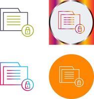 Data Security Icon Design vector