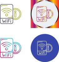 Wifi Signal Icon Design vector