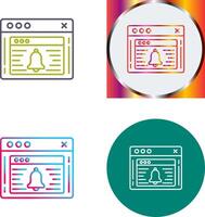 Notification Icon Design vector