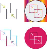Combine Icon Design vector