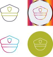Police Hat Icon Design vector