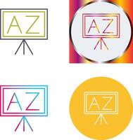 From A To Z Icon Design vector