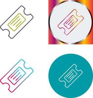 Ticket Icon Design vector