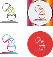 Chick Icon Design vector