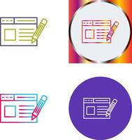 Web Page Icon Design vector