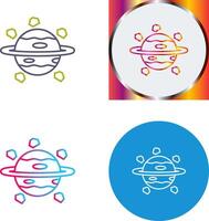 Saturno icono diseño vector