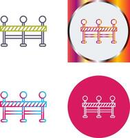 Roadblock Icon Design vector