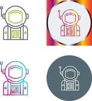 Astronaut Icon Design vector