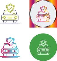 Car Protection Icon Design vector