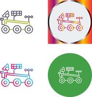 Mars Rover Icon Design vector