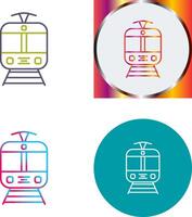 Tram Icon Design vector